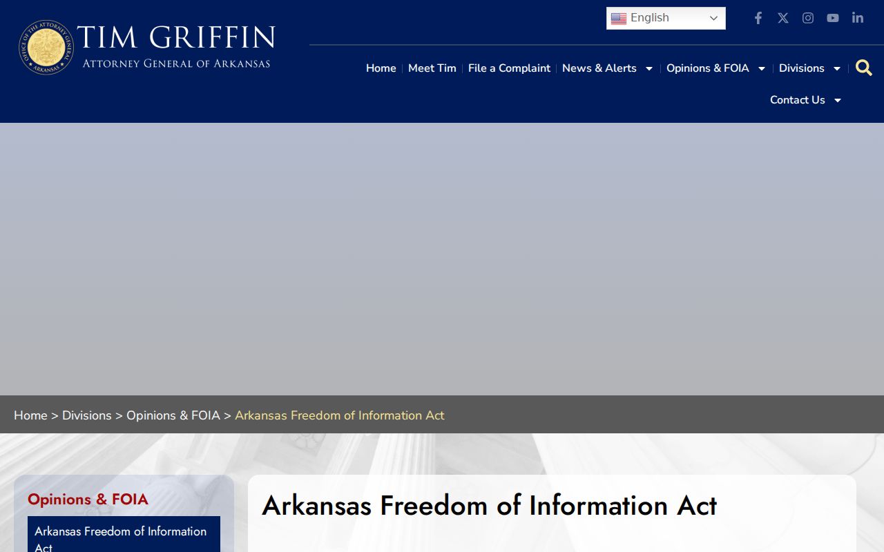 Dallas County warrant records Arkansas FOIA guidance