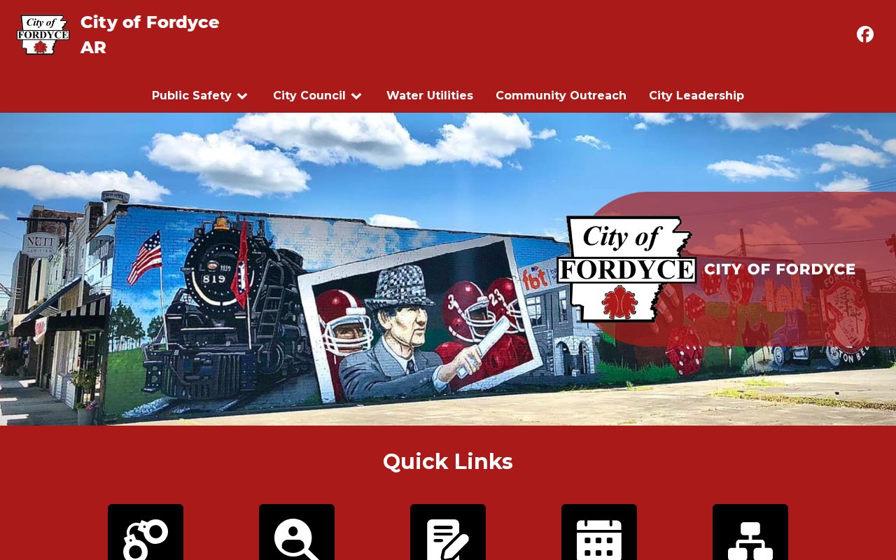 Fordyce warrant records civic contact page